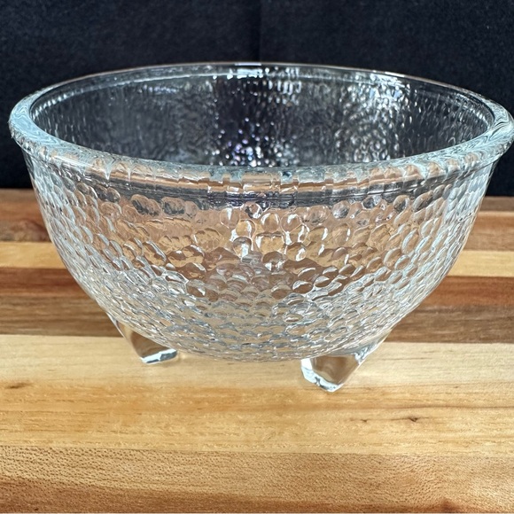 Four Crisa Footed Clear Bowls- Salsa or Dip- Libbey Hit Collection-Discontinued - Picture 4 of 7